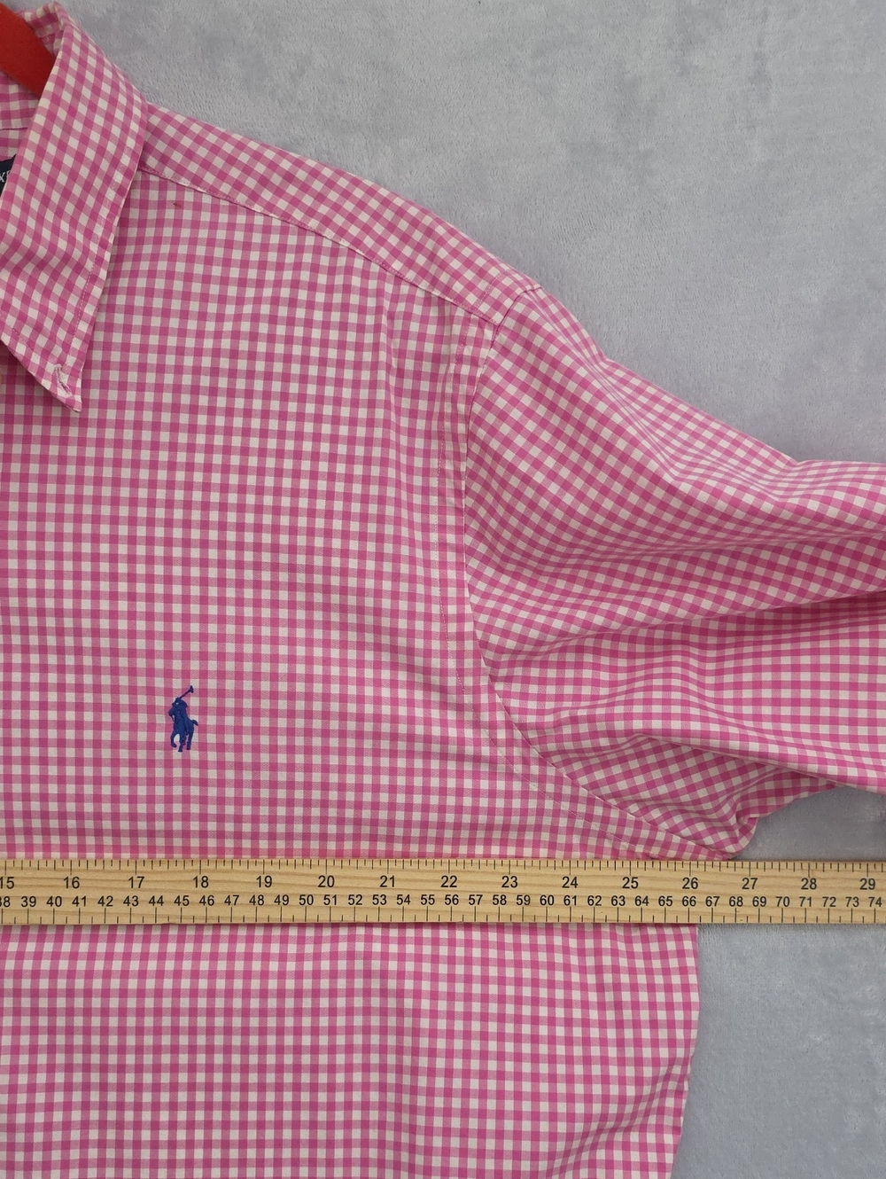 Ralph Lauren Pink Gingham Short-Sleeve Button-Down Shirt - Picture 4 of 8